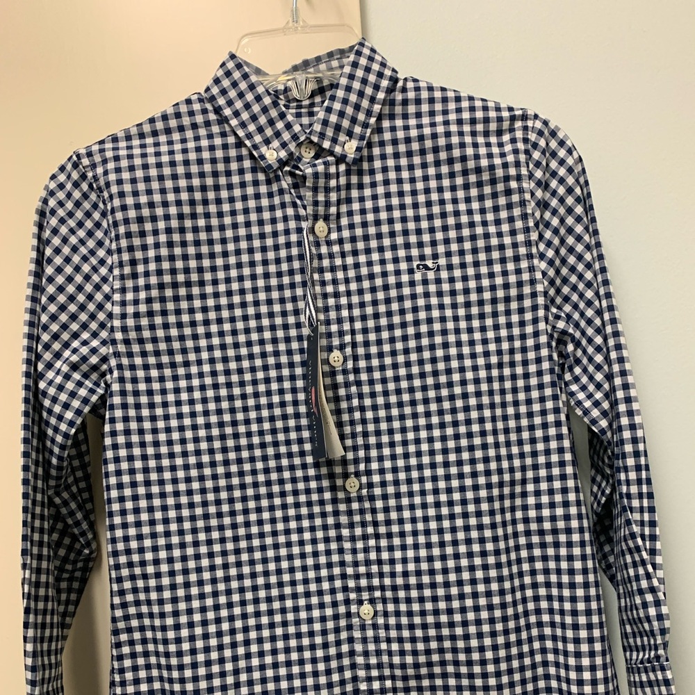 Vineyard Vines Blue Gingham ButtonDown